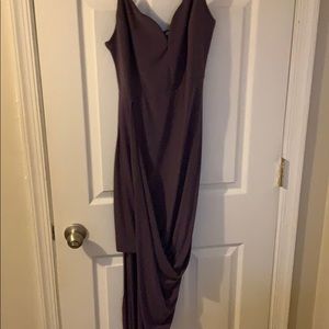 Sleek purple dress